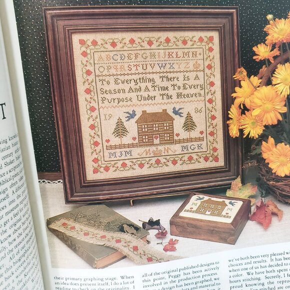 Just Cross Stitch Magazine Sept/Oct 1986 Clown Alphabet Samplers Bridge Cabin - Picture 4 of 8